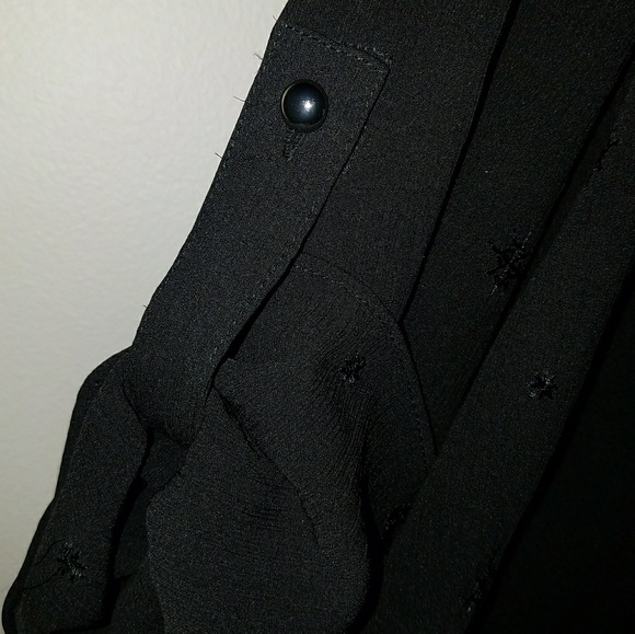 WHBM Black Embroidered Dress - Picture 5 of 5